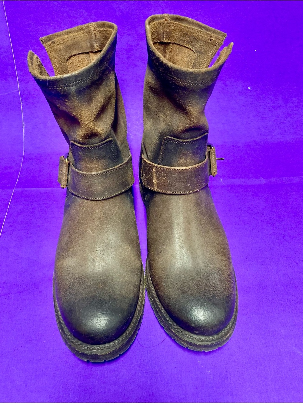NWOT Frye Brown Natalie Short Engineer Boot - Picture 2 of 11